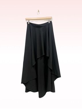 PIAZZA ITALIA Black High Low Skirt (Sz S/M)